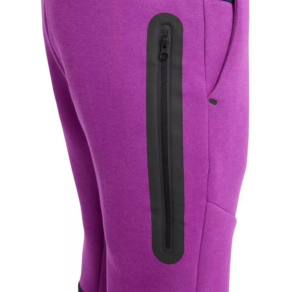Nike Big Kids Sportswear Tech Fleece Joggers Purple/Navy Youth Medium